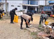 Polres Morut Bersihkan Pasar Bunta